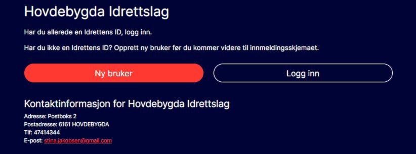 Meld deg inn i Hovdebygda IL